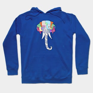 Cute and Colourful Elephant Hoodie